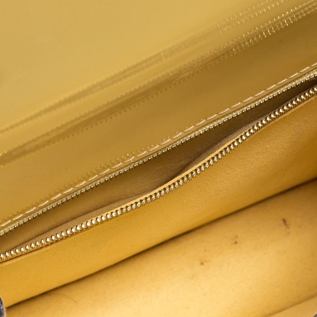 Louis Vuitton Yellow Vernis Leather Monceau BB Bag 2