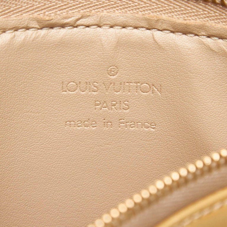 Louis Vuitton Yellow Vernis Lexington Fleurs Pochette France For Sale ...