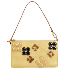 Louis Vuitton Yellow Vernis Lexington Fleurs Pochette France