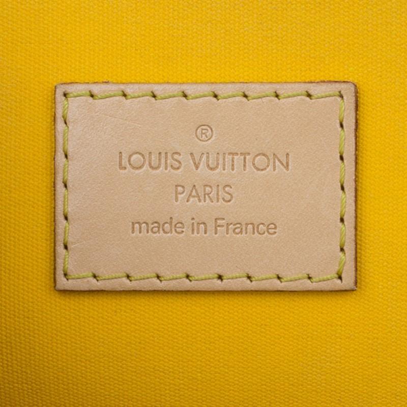 Louis Vuitton Yellow Vernis Monogram Alma PM 3