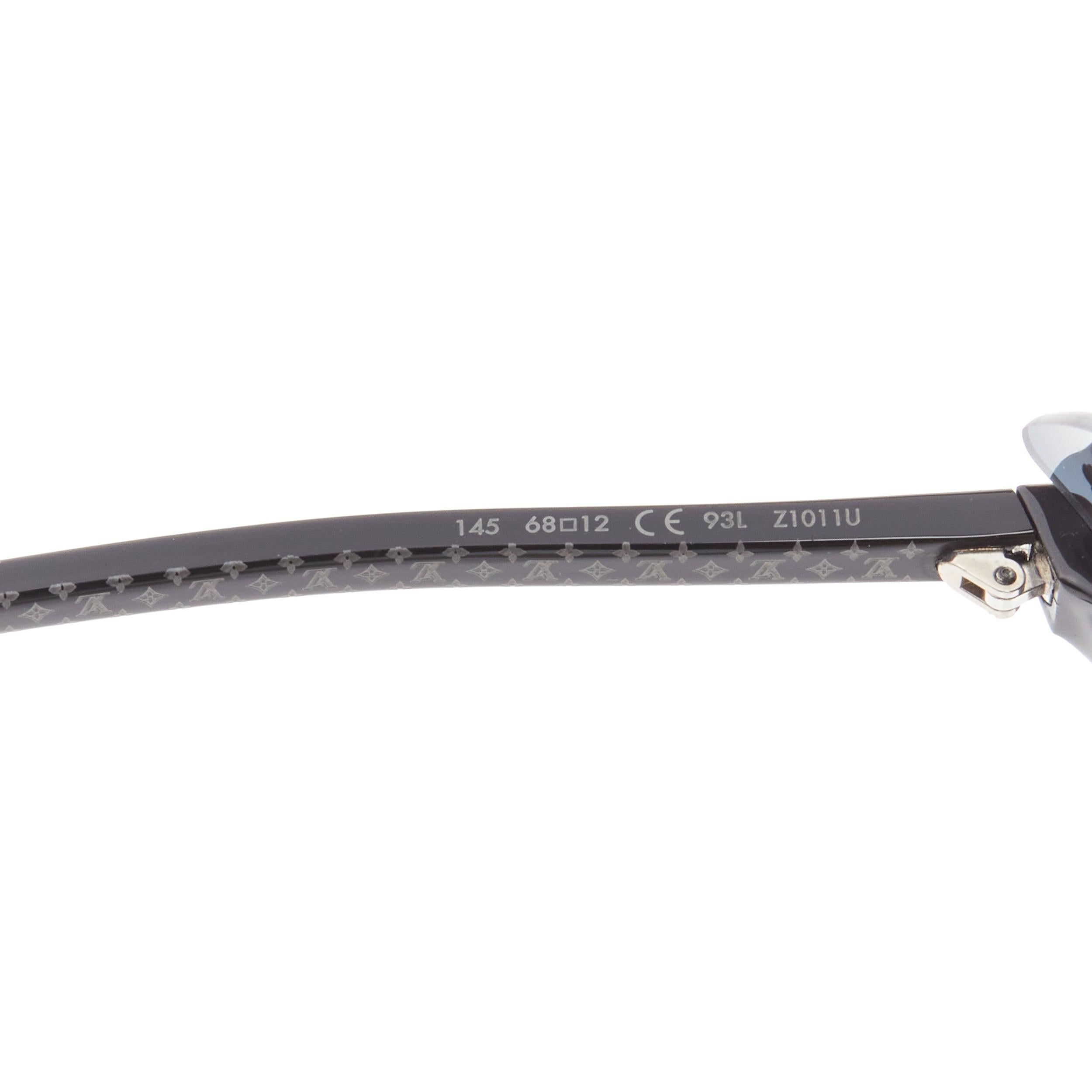 LOUIS VUITTON Z1011U For Your Eyes Only  silver cat eye sunglasses For Sale 5