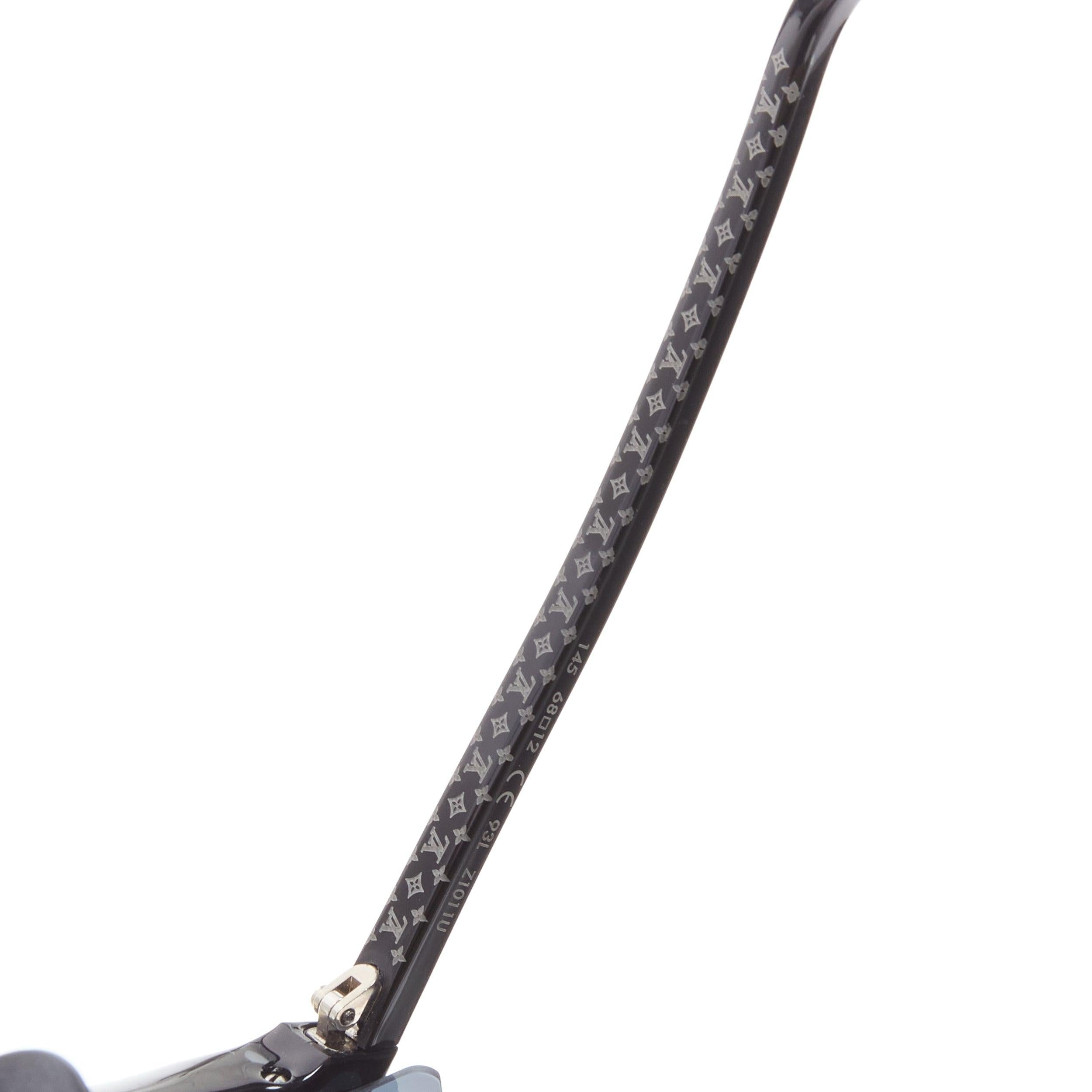 LOUIS VUITTON Z1011U For Your Eyes Only  silver cat eye sunglasses For Sale 6