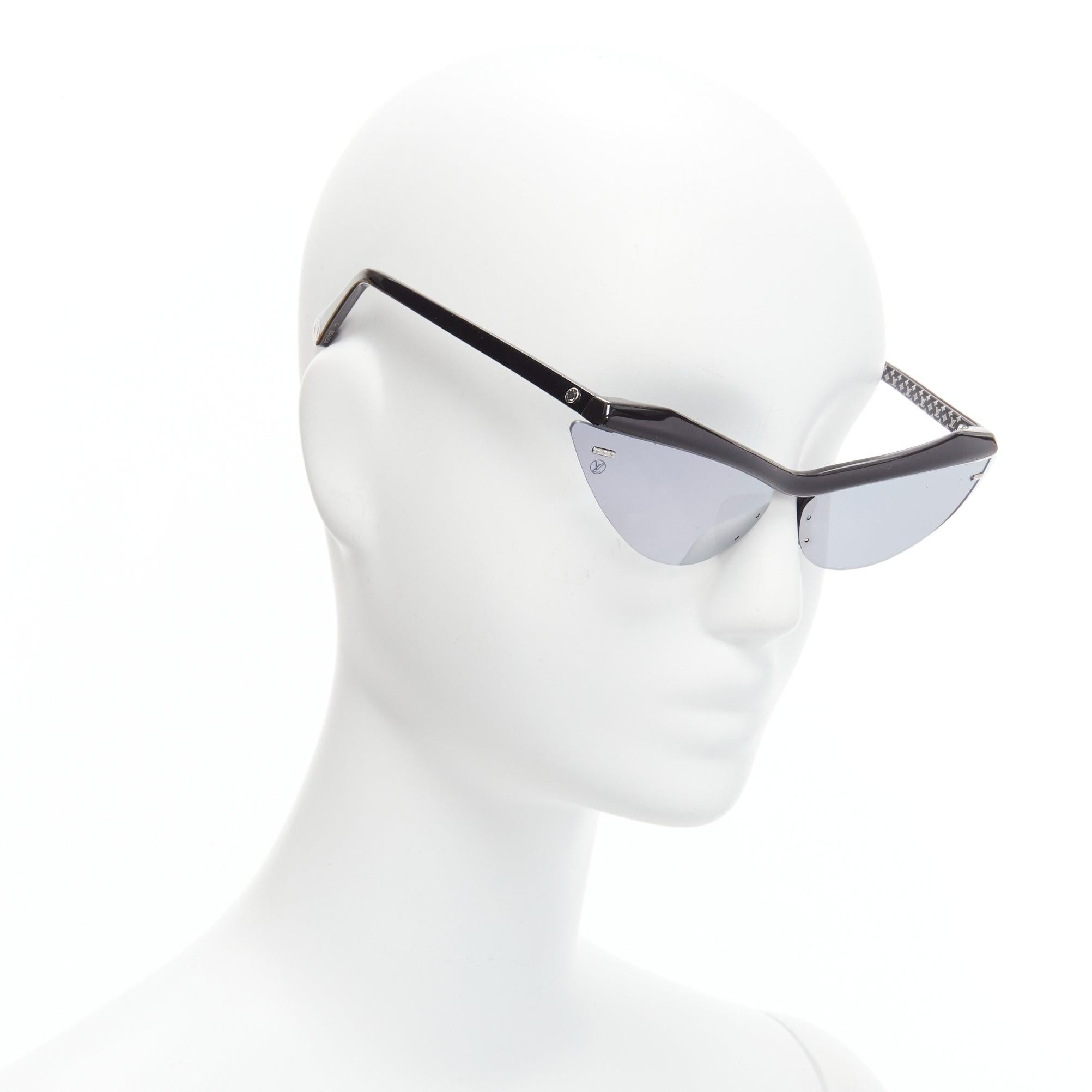 Silver LOUIS VUITTON Z1011U For Your Eyes Only silver cat eye sunglasses For Sale