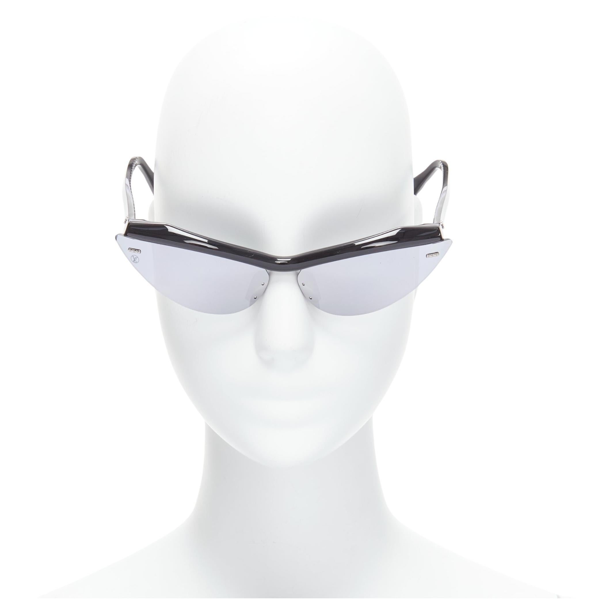 LOUIS VUITTON Z1011U For Your Eyes Only silver cat eye sunglasses For Sale