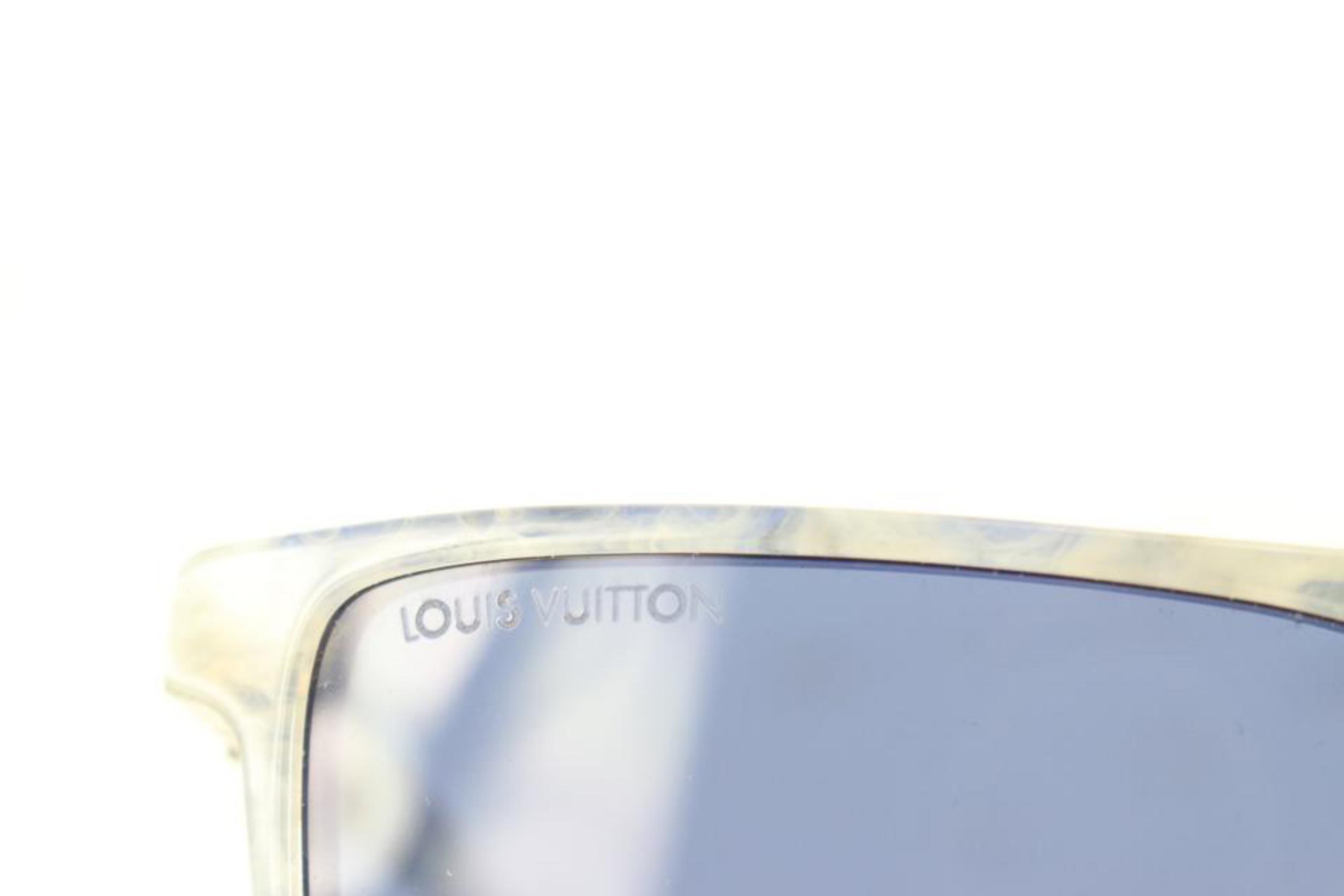 Gray Louis Vuitton Z1272E Portland Grey Blue E Sunglasses 99lz616s