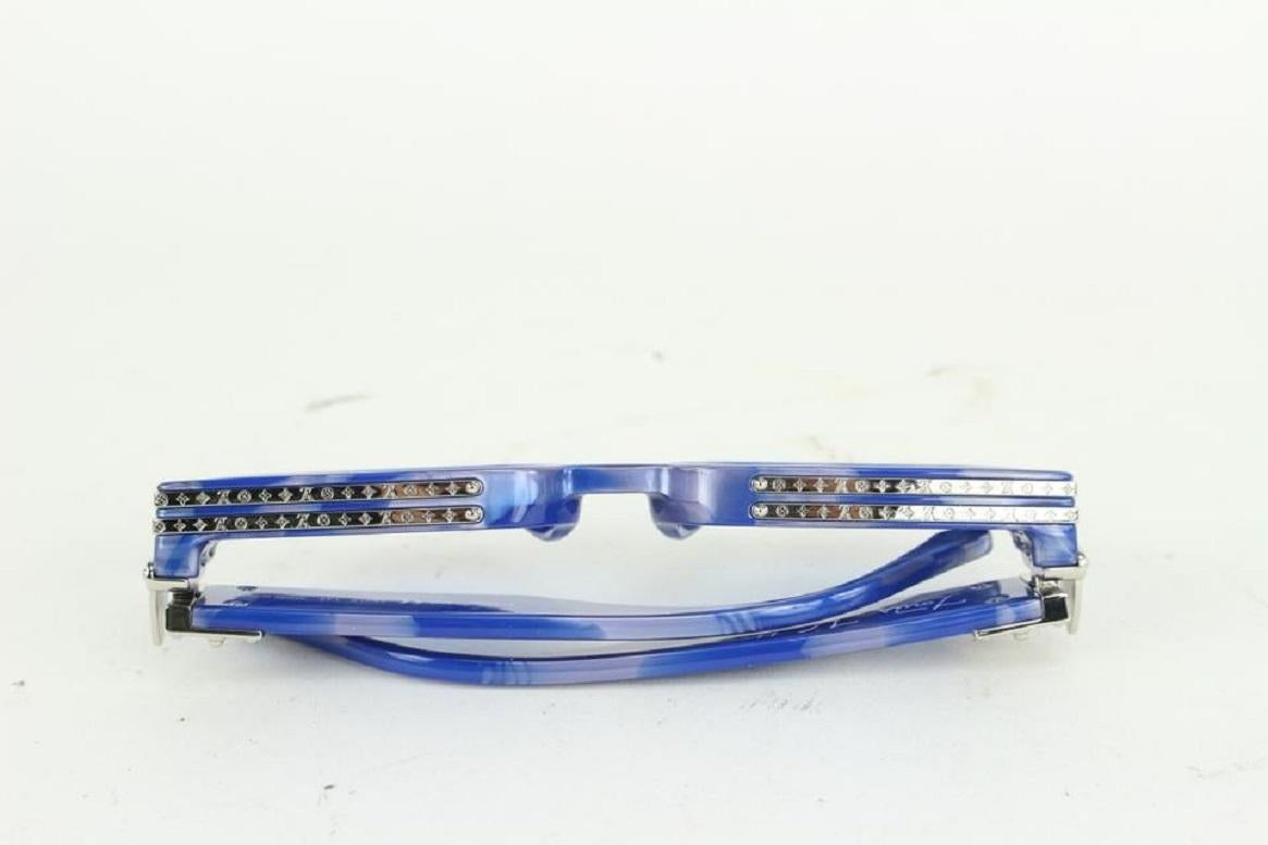 Louis Vuitton Z1560E Blue Marble Millionaires 1.1 Sunglasses 923lv3 For Sale 5