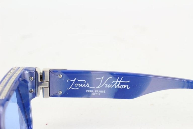 Louis Vuitton Millionaire Sunglasses Blue - For Sale on 1stDibs  blue lv  sunglasses, millionaire bag louis vuitton, blue louis vuitton shades