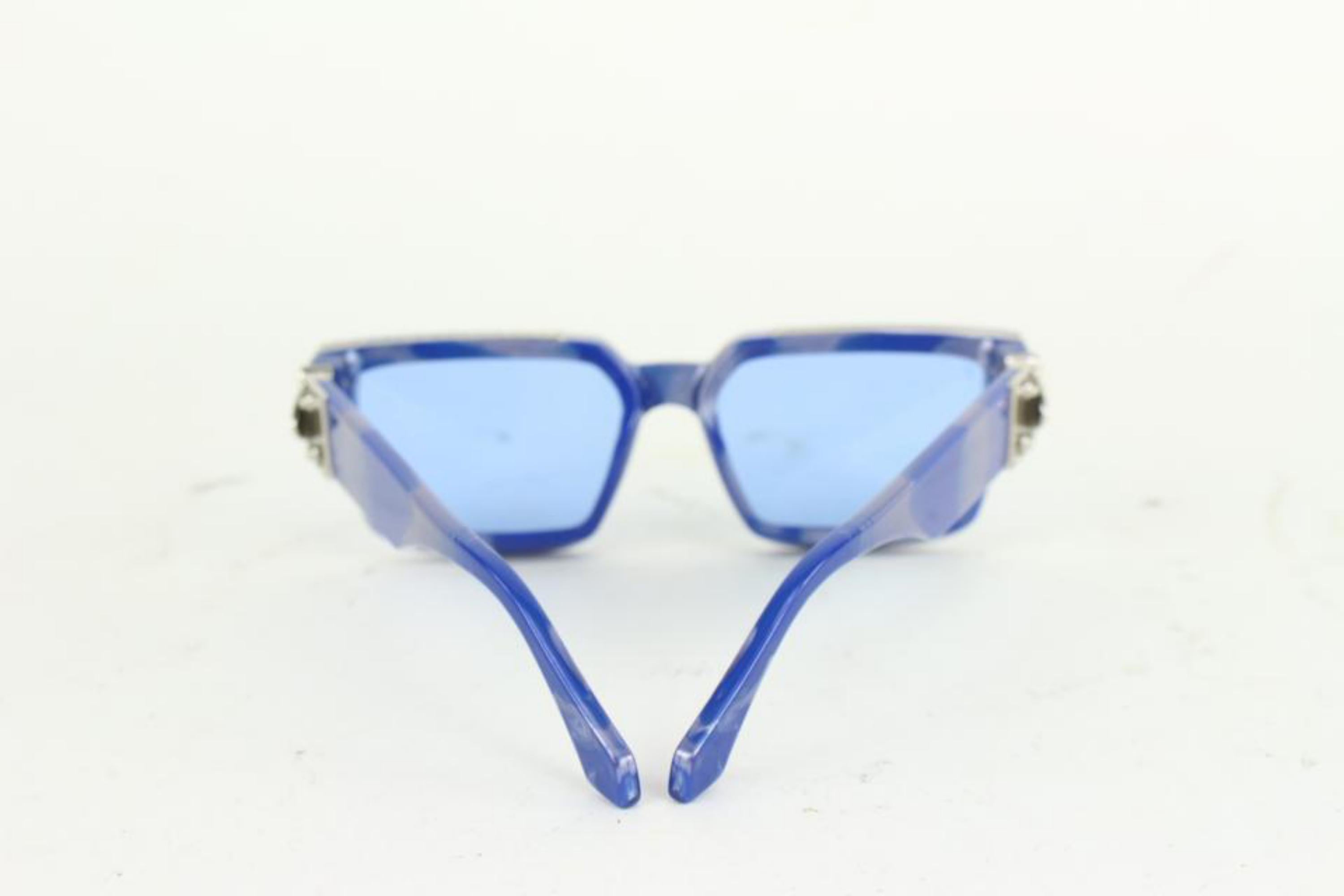 Louis Vuitton Z1560E Blue Marble Millionaires 1.1 Sunglasses 923lv3 In New Condition In Dix hills, NY