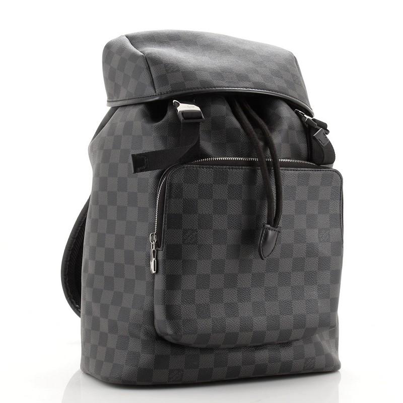 Noir Louis Vuitton - Sac à dos Zack Damier Graphite
