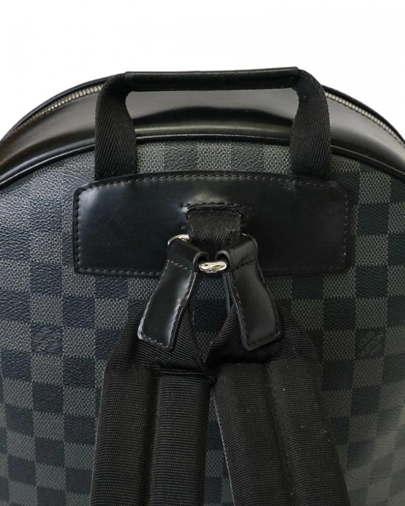 Louis Vuitton Backpack Josh GM Damier Graphite Black For Sale 7