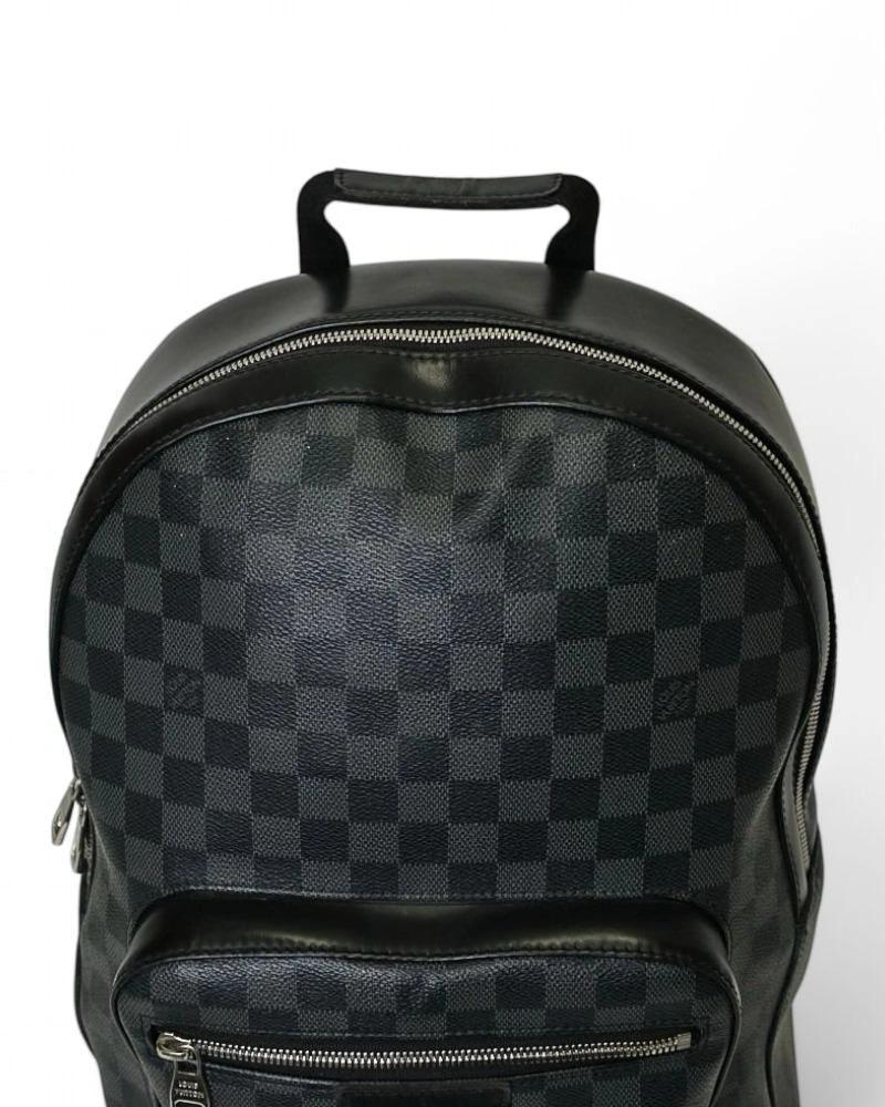 Louis Vuitton Backpack Josh GM Damier Graphite Black For Sale 11
