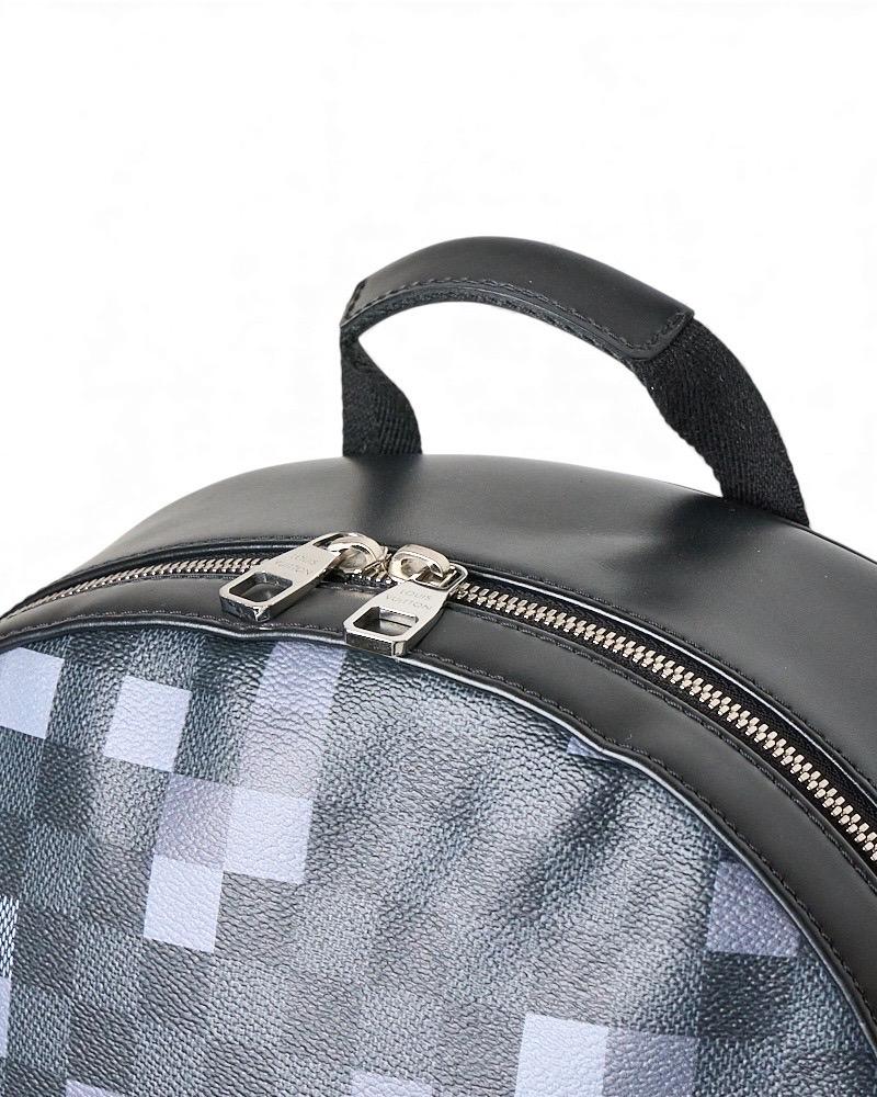 Zaino Louis Vuitton MM Damier Graphite Pixel Nero in vendita 4