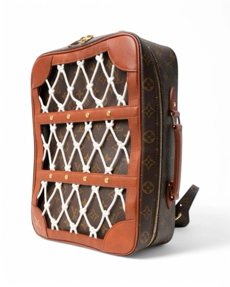 Brown Louis Vuitton Legacy Shoes Box Monogram Backpack en vente