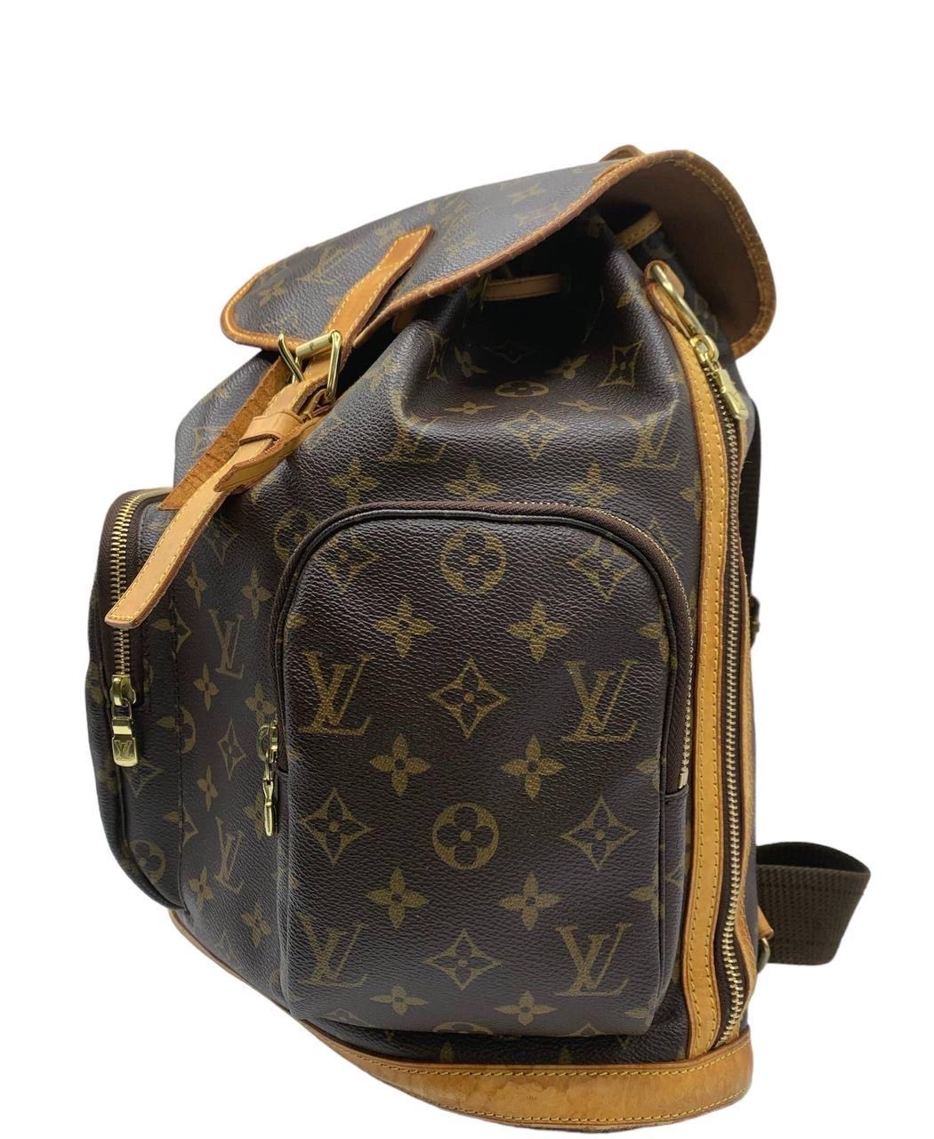 Louis Vuitton Zaino Palm Spring Monogram Marrone E Nero  4