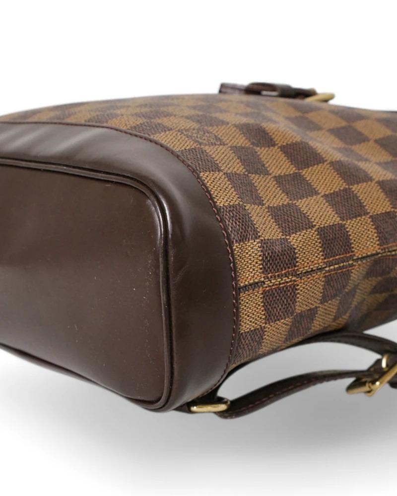 Louis Vuitton Backpack Soho MM Damier Ebene For Sale 6