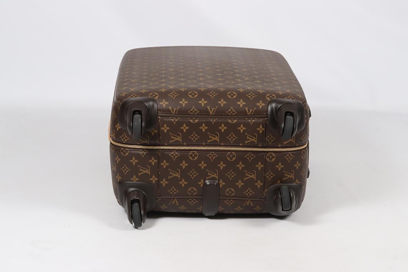 Louis Vuitton Zephyr 70 Monogram Coated Canvas And Leather Suitcase 6