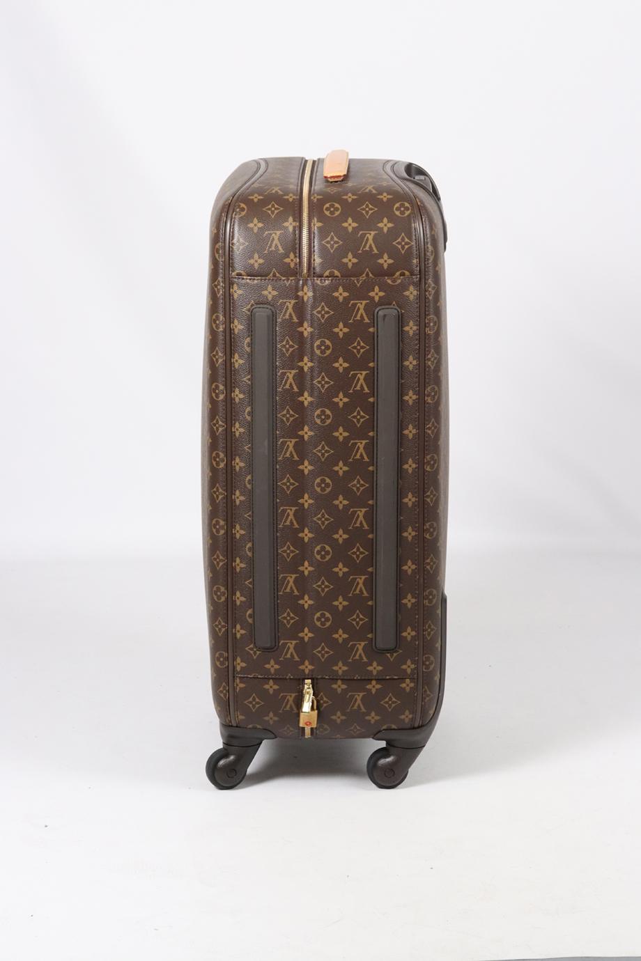Louis Vuitton Zephyr 70 Monogram Coated Canvas And Leather Suitcase For Sale 1