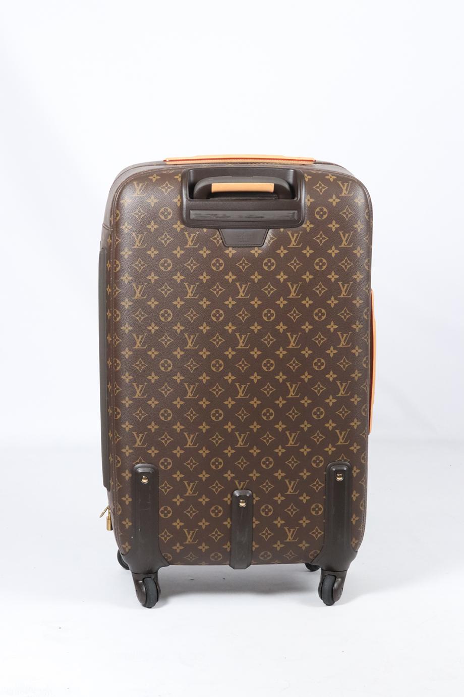 Louis Vuitton Zephyr 70 Monogram Coated Canvas And Leather Suitcase 1