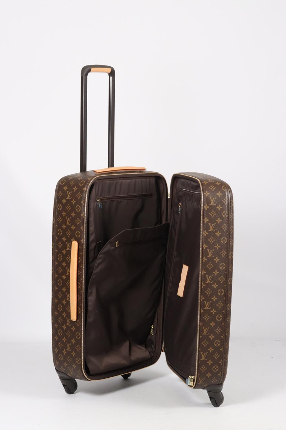 Louis Vuitton Zephyr 70 Monogram Coated Canvas And Leather Suitcase For Sale 3