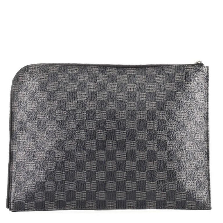 Louis Vuitton Zip Around Pochette Jour Damier Graphite GM at 1stDibs
