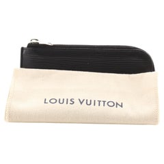 Louis Vuitton Zipped 4 Key Holder Epi Leather Black