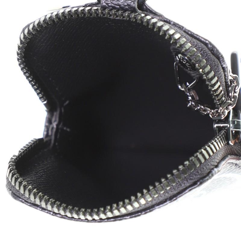 Black Louis Vuitton Zipped Key Ring Limited Edition Vivienne Monogram Eclipse 