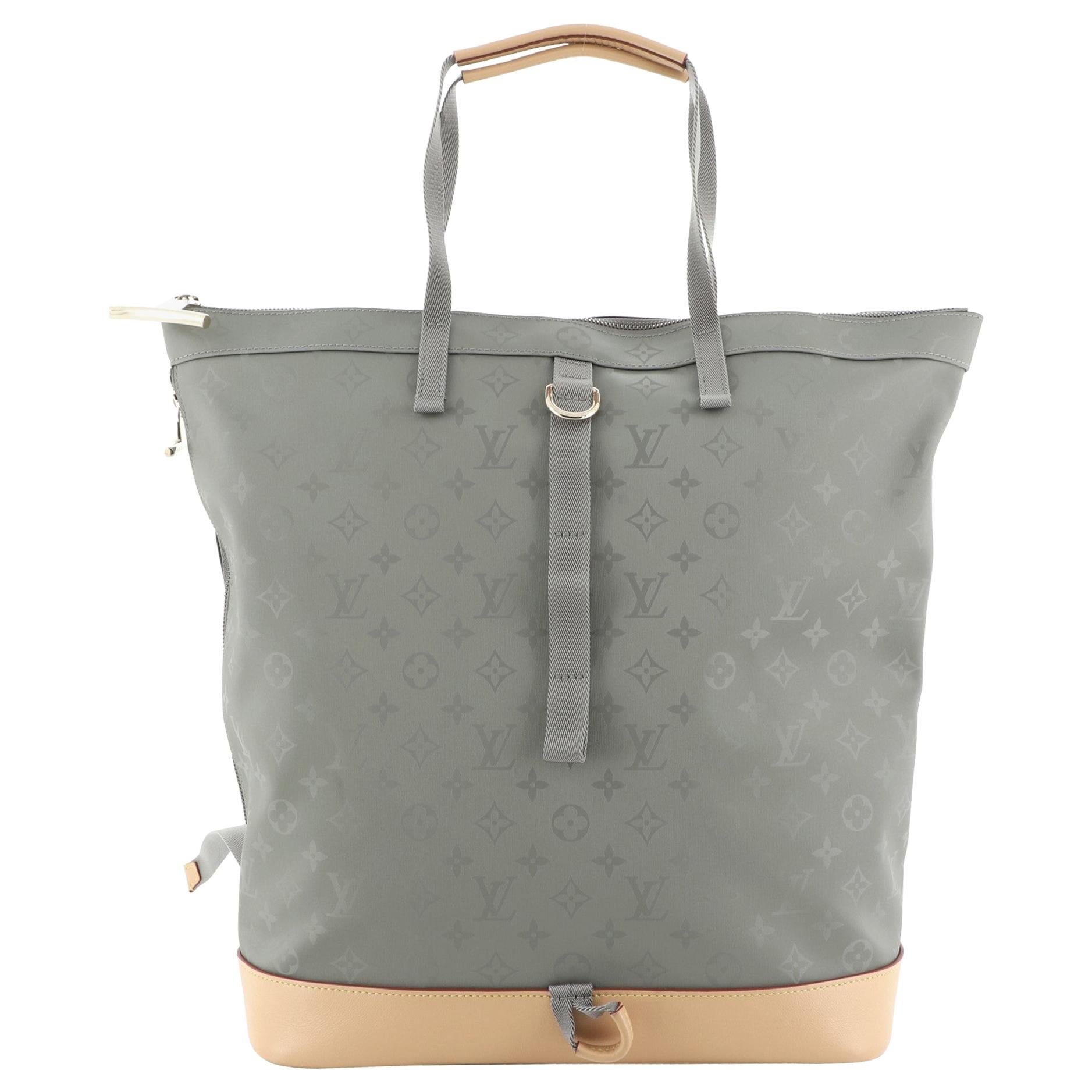 Louis Vuitton Backpack Monogram Titanium PM Grey in Titanium Canvas with  Titanium-tone - US