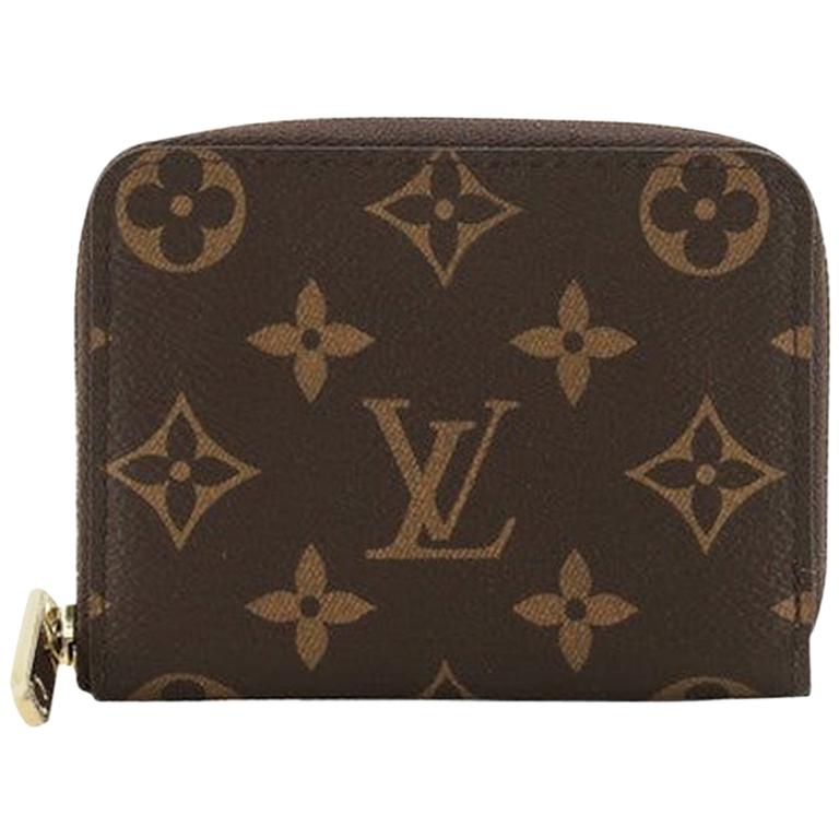 Louis Vuitton LV Monogram Coated Canvas Zippy Coin Purse - Brown