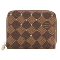 Louis Vuitton Zippy Coin Purse Studded Damier