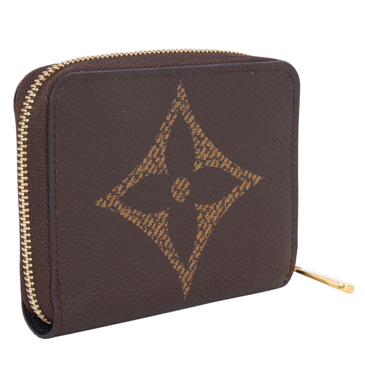 Louis Vuitton Zippy Coin Purse Wallet Brown 1