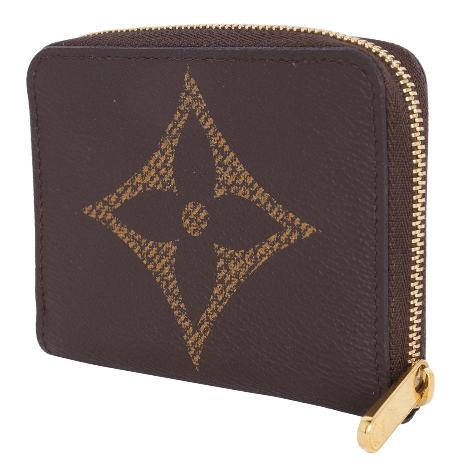 Louis Vuitton Zippy Coin Purse Wallet Brown 2