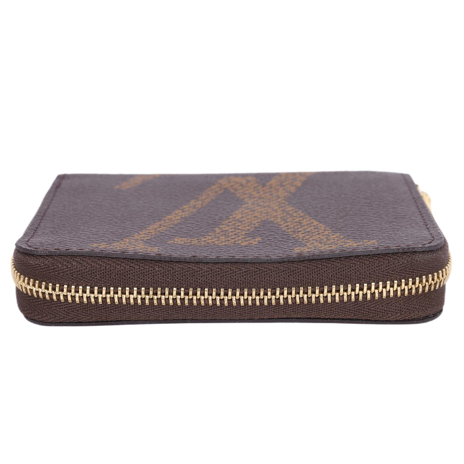 Louis Vuitton Zippy Coin Purse Wallet Brown 4