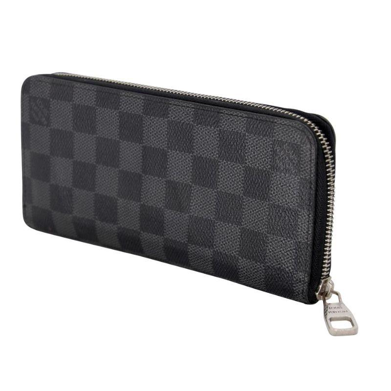 Black Louis Vuitton Zippy GM Damier Long Graphite Wallet LV-1111P-0010