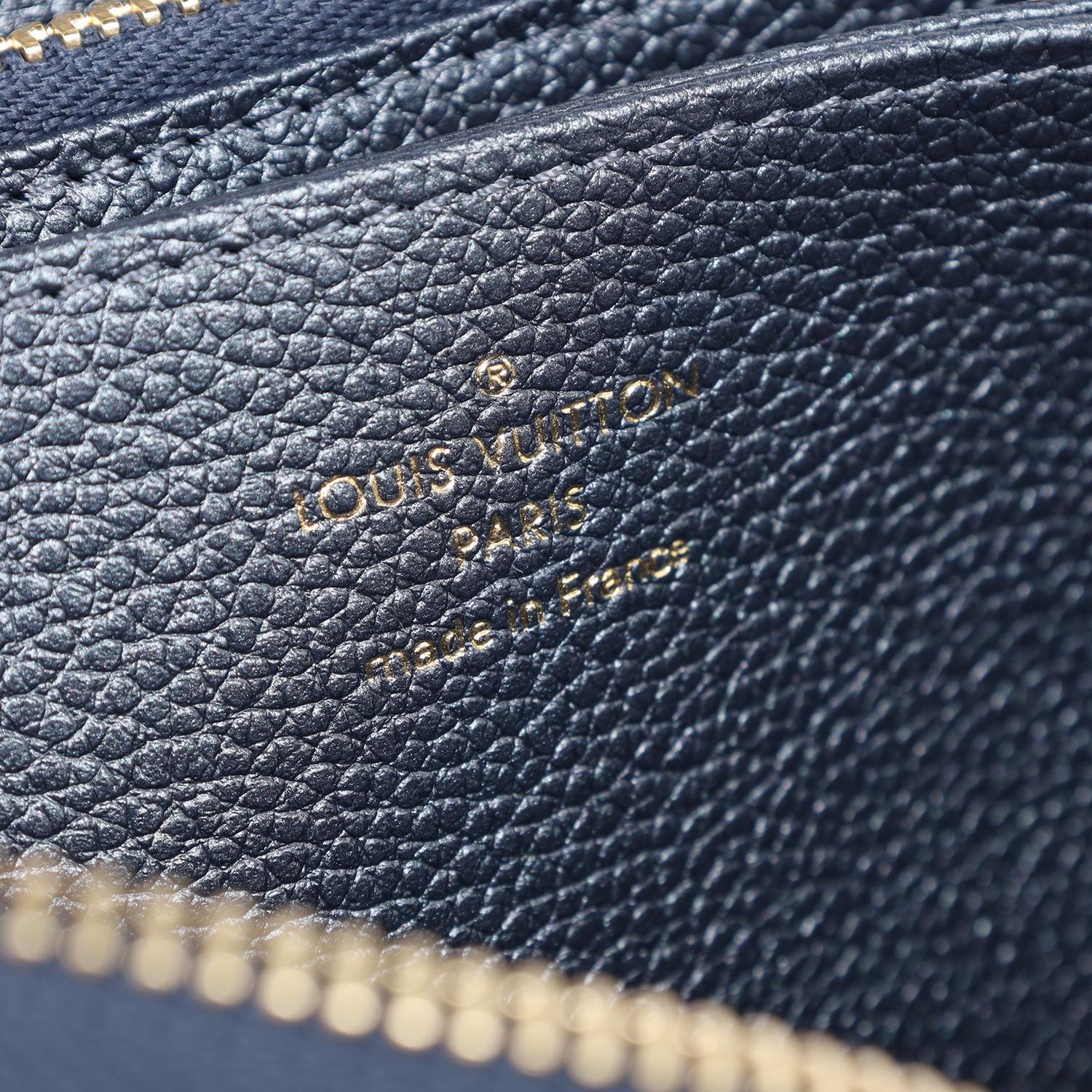 Louis Vuitton Zippy Leather Wallet Blue Grey NEW 8