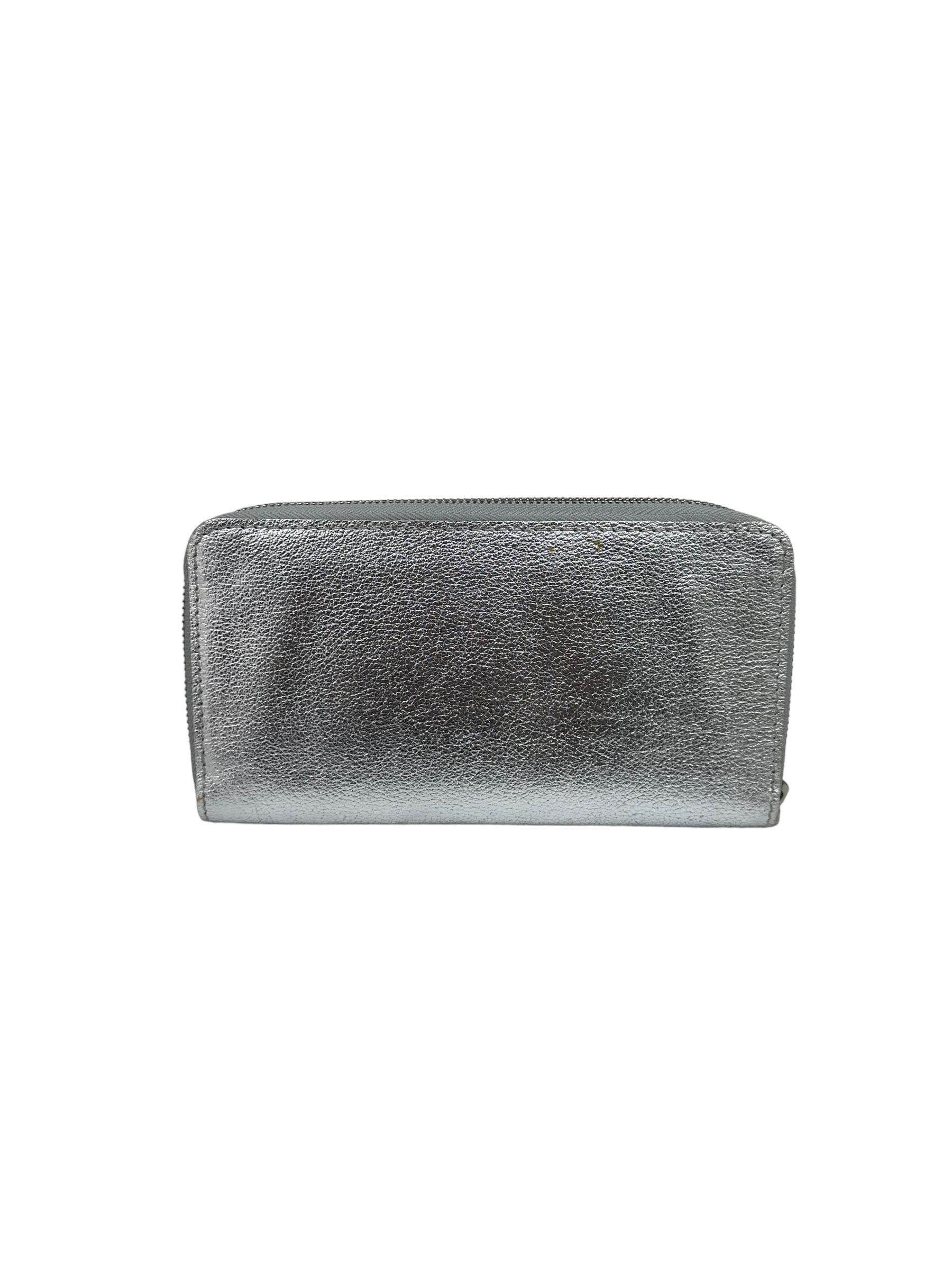 Louis Vuitton Zippy Suhali Wallet Silver Leather  In Good Condition For Sale In Torre Del Greco, IT