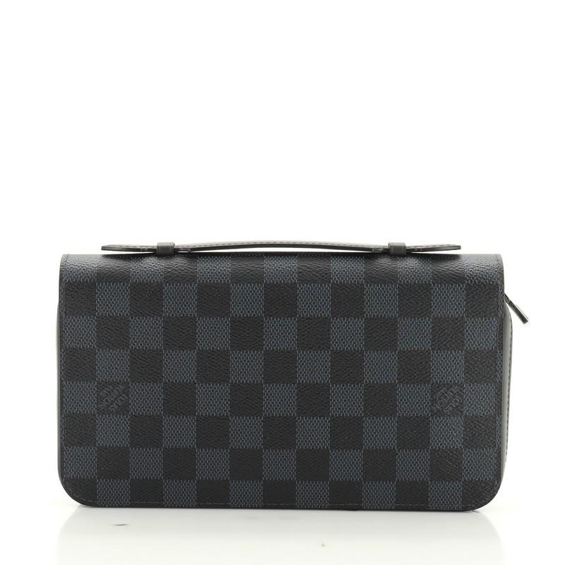 Black Louis Vuitton Zippy Wallet Damier Cobalt XL 