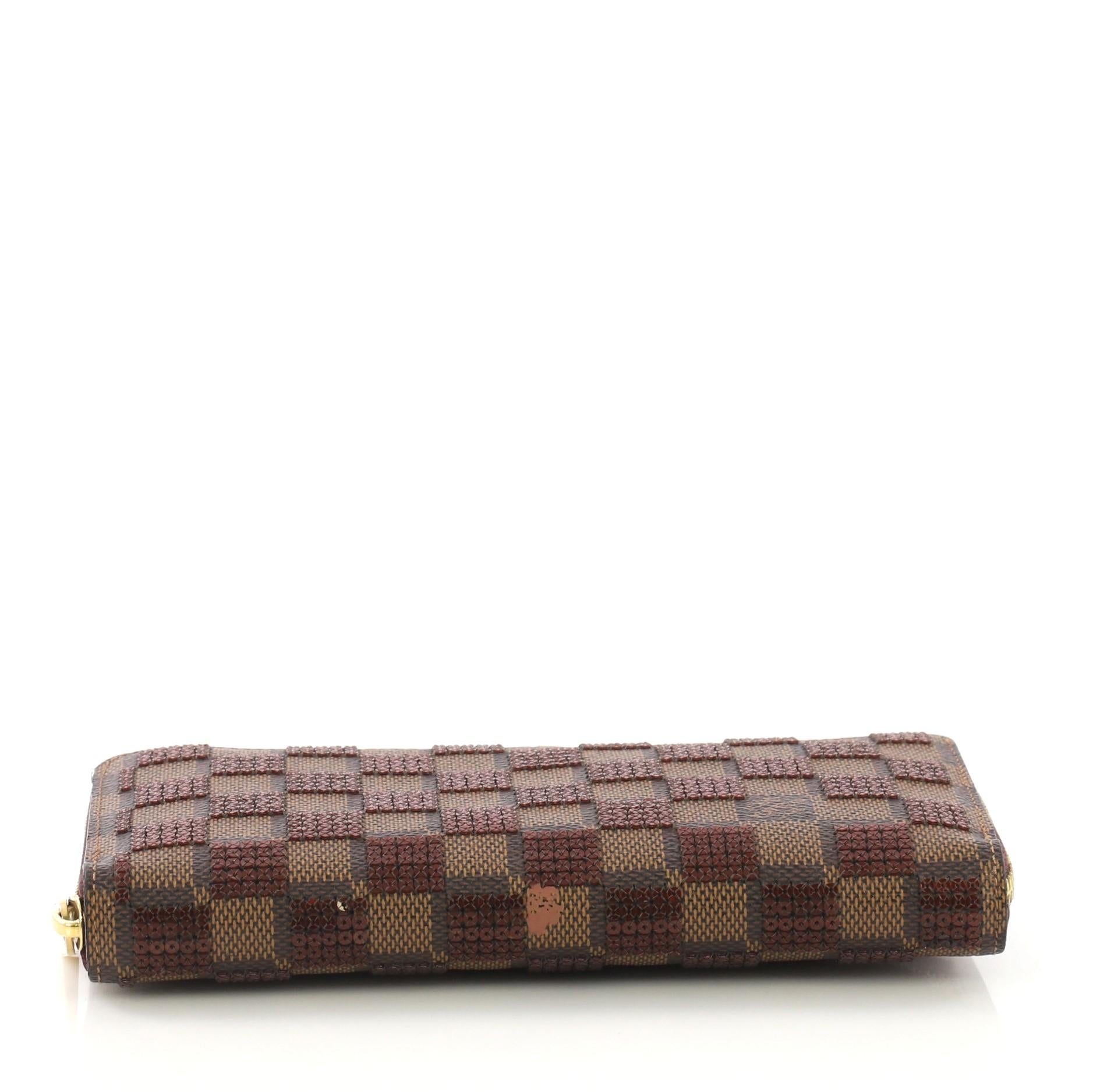 Women's Louis Vuitton Zippy Wallet Damier Paillettes