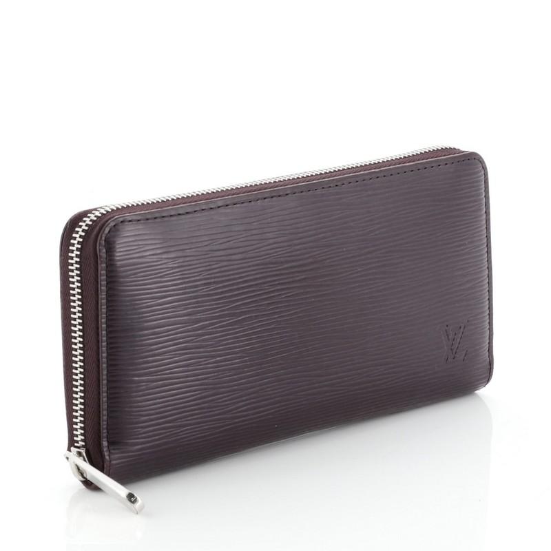 Black Louis Vuitton Zippy Wallet Epi Leather 