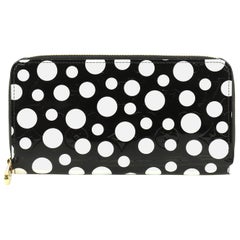 Louis Vuitton Kusama Monogram Infinity Dots Pumpkin Zippy Long Wallet  2LV510C at 1stDibs