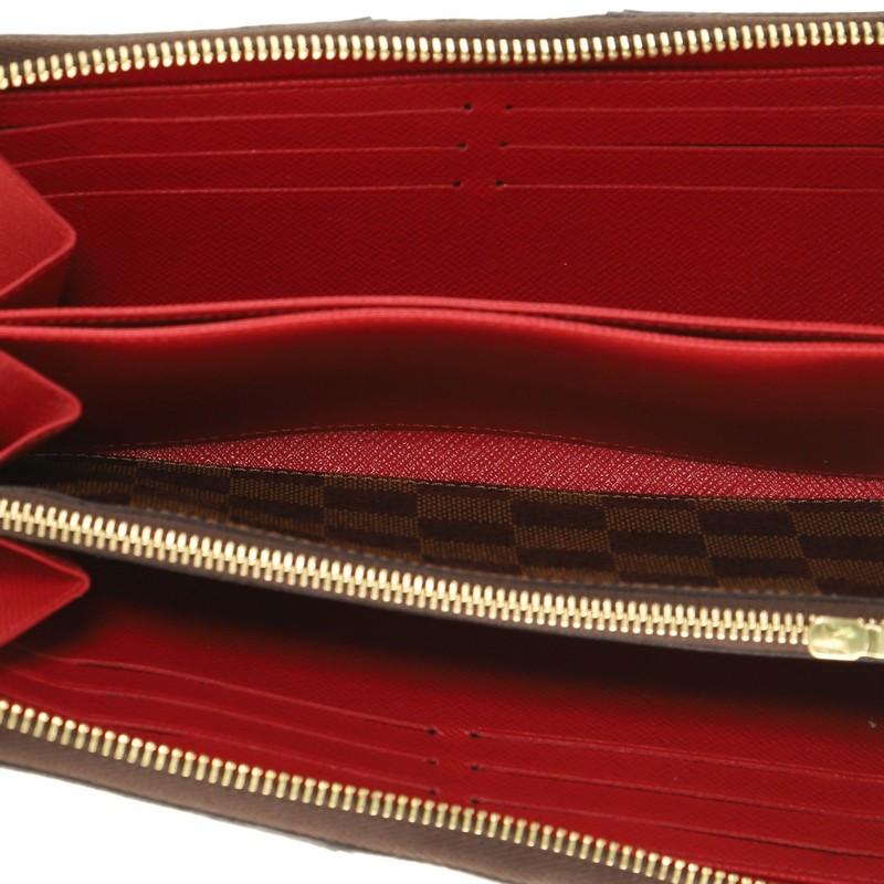 Brown Louis Vuitton Zippy Wallet Limited Edition Damier Karakoram