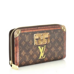 Louis Vuitton Geldbörse mit Reißverschluss Limited Edition Damier Time Trunk