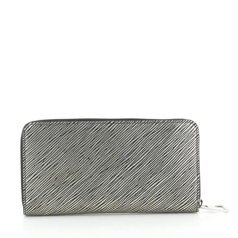Black Louis Vuitton Zippy Wallet Limited Edition Essential V Epi Leather 
