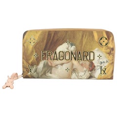 Louis Vuitton Zippy Wallet Limited Edition Jeff Koons Fragonard Print Can