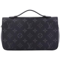 Louis Vuitton Zippy Wallet Limited Edition Monogram Eclipse Canvas XL