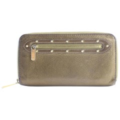 Louis Vuitton Zippy Wallet Long 228121 Bronze Suhali Leather Clutch