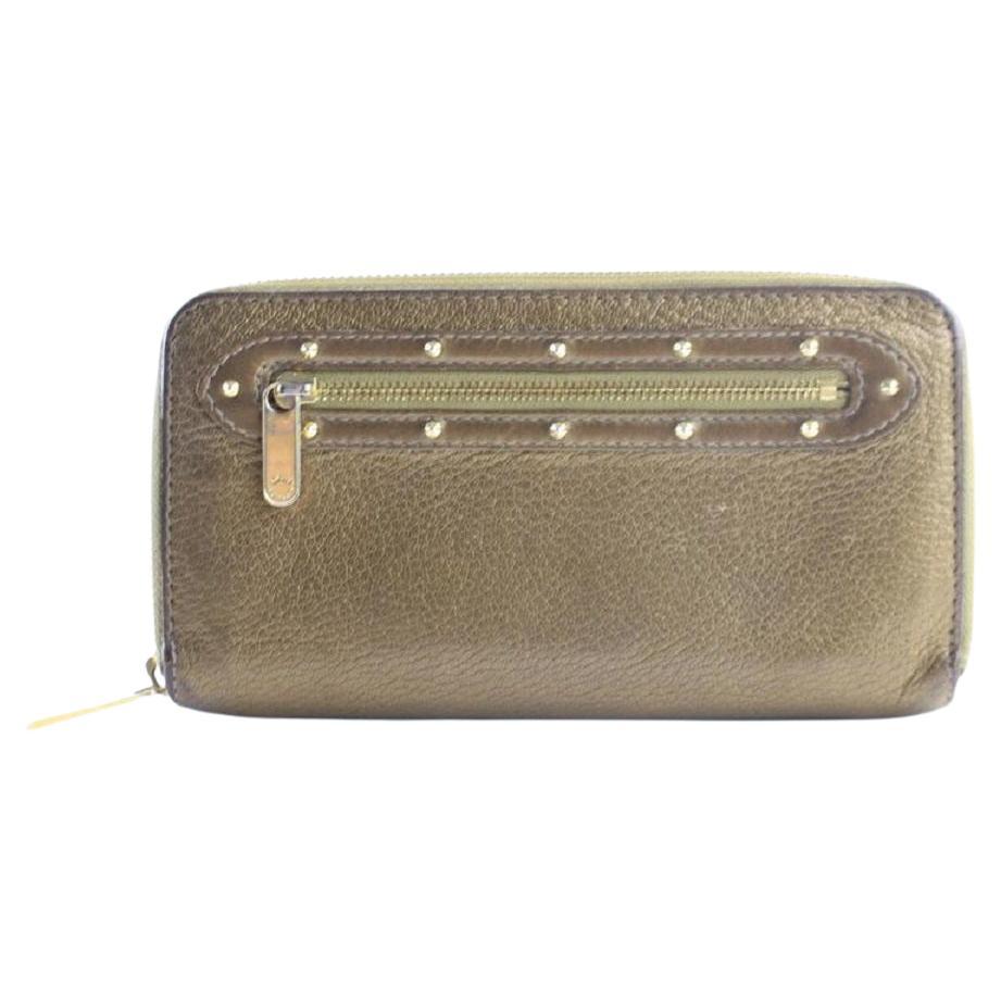 Lange 228121 Bronze Suhali Leder Clutch mit Reißverschluss für die Brieftasche von Louis Vuitton im Angebot