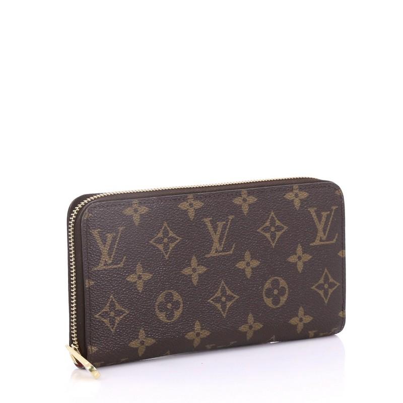 Black Louis Vuitton Zippy Wallet Monogram Canvas