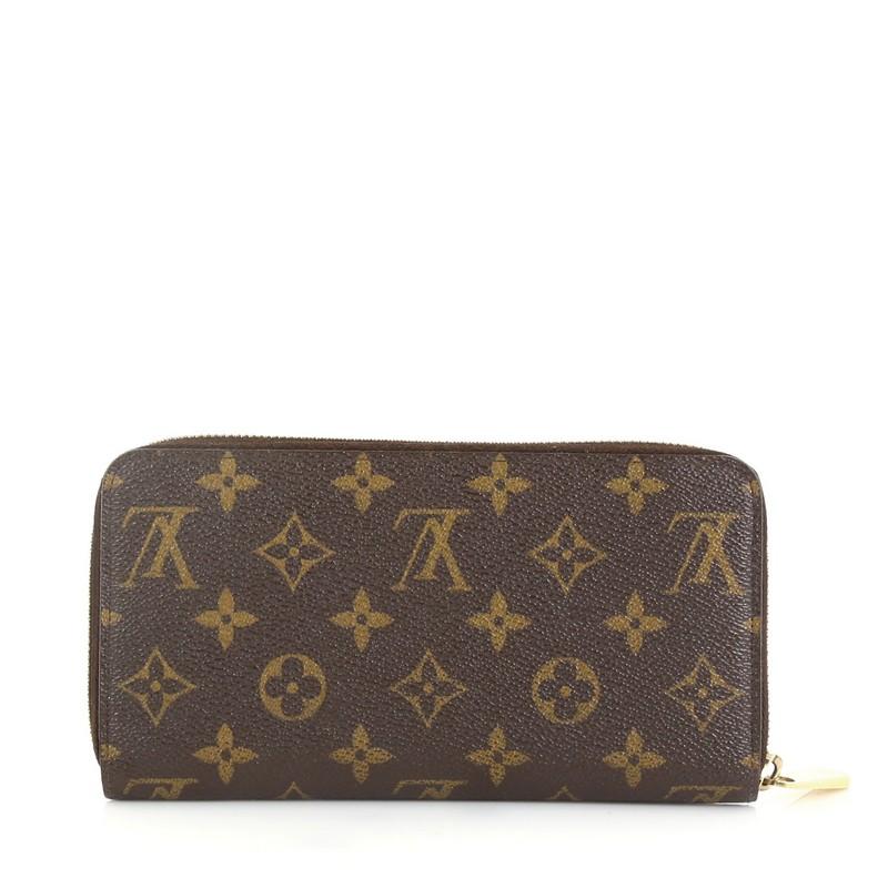 Black Louis Vuitton Zippy Wallet Monogram Canvas