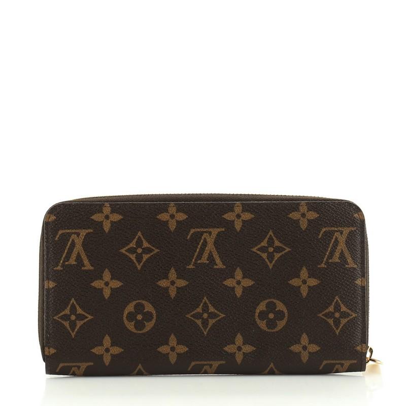 Black Louis Vuitton Zippy Wallet Monogram Canvas