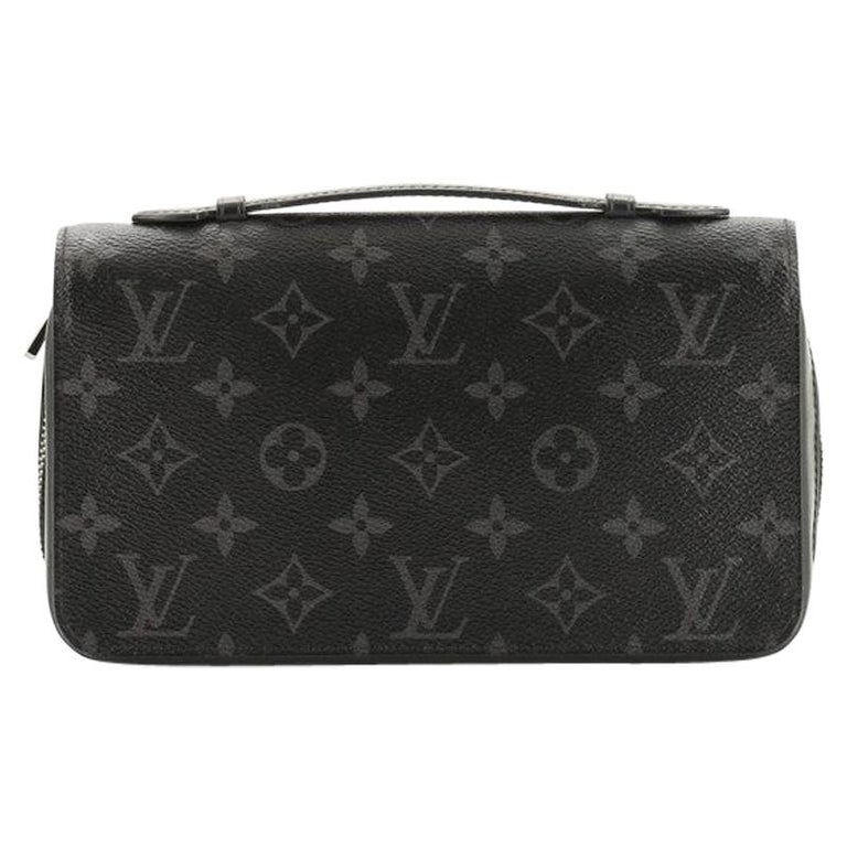 Louis Vuitton Zippy Wallet Monogram Eclipse Canvas XL For Sale at 1stdibs